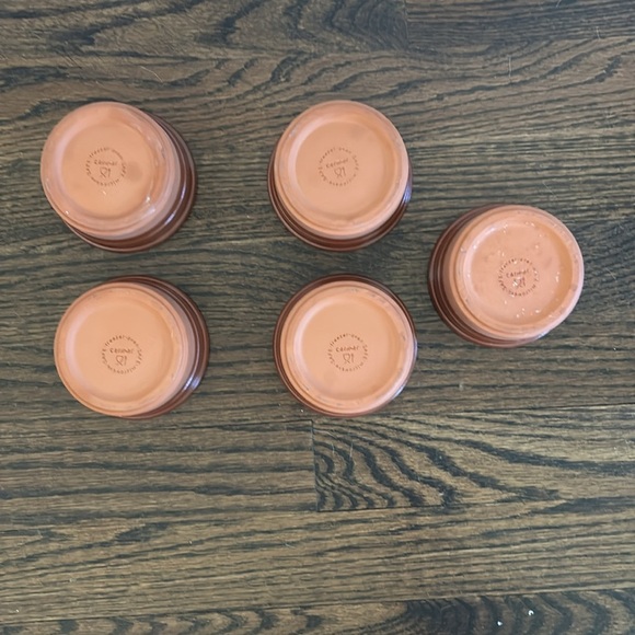 Cermer terracotta mini ramekins Brown set of five oven freezer microwave safe - Picture 5 of 7